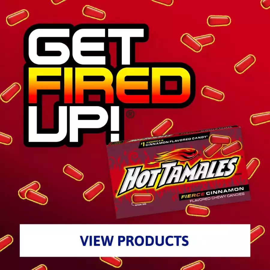 Shop HOT TAMALES Merch & Candy now!