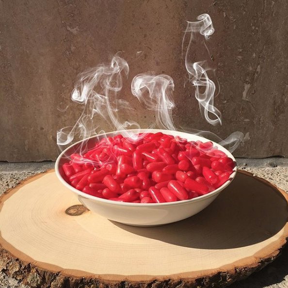 Bowl of steaming Hot Tamales